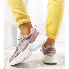 Lila sneakers Big Star HH274258 purpur rosa 1