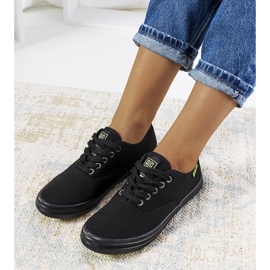 Svarta sneakers för kvinnor Big Star JJ274261 1