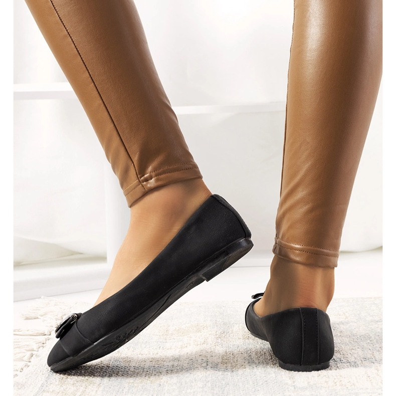 Mainor svarta ballerinor för kvinnor 1