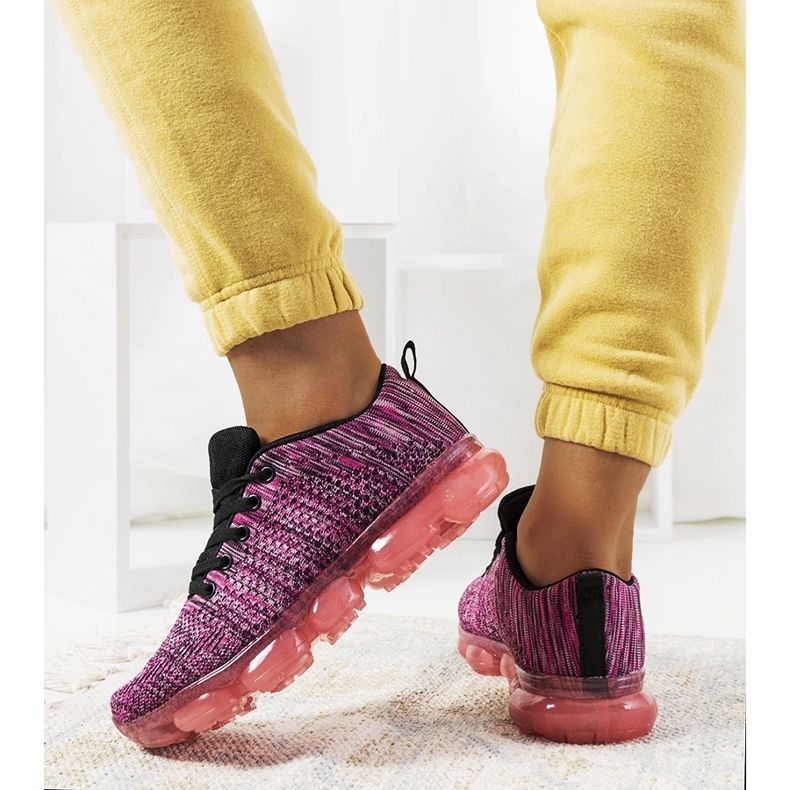 Rosa Melange Anya sportsneakers svart 1