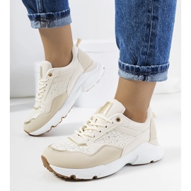 Beige Viale sneakers för kvinnor 1