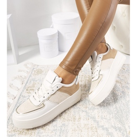 Beige Statela sneakers för dam 1