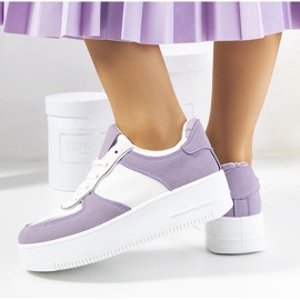 Violett Isotta-sneakers för kvinnor vit 1