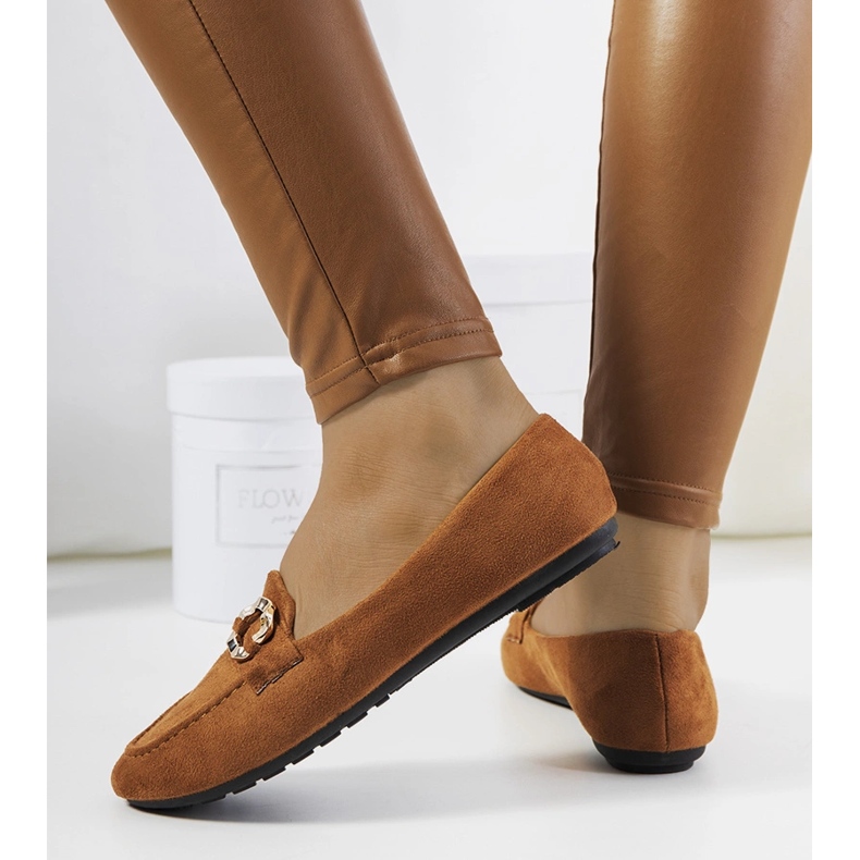 Bruna dam loafers från Leila 1