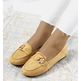 Beige Leila loafers för kvinnor 1