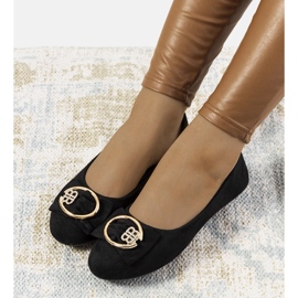 Svarta ballerinor med Ribero-spänne 1