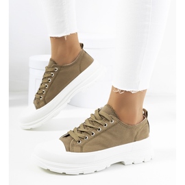 Gröna sneakers med chunky Prenzel-sula 1