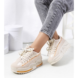 Beige sneakers för kvinnor Savanne 1