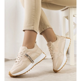 Beiga sneakers med Samina-kedja beige 1