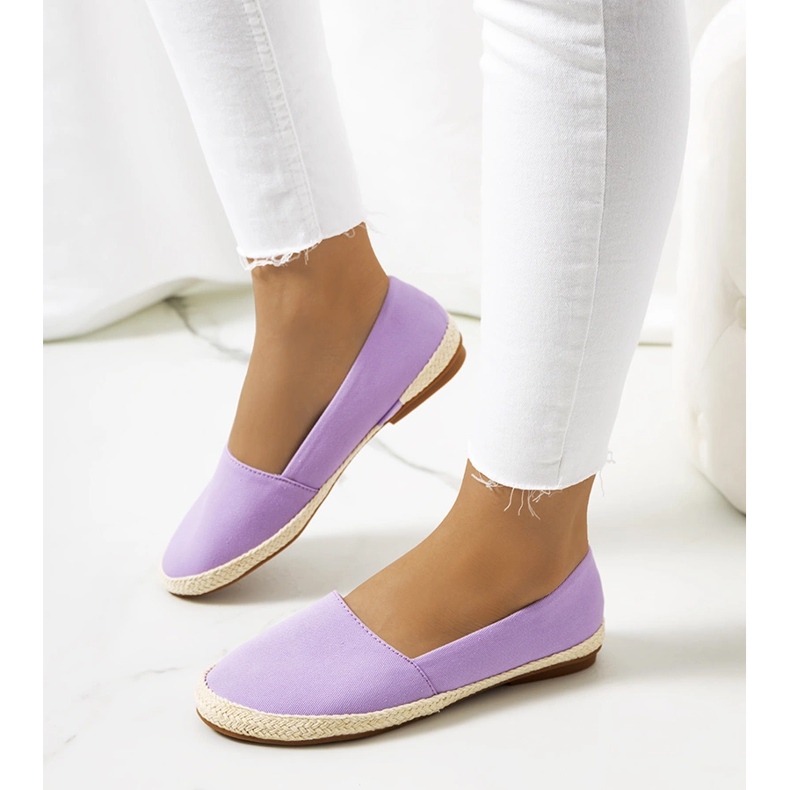 Violett espadrillor för kvinnor från Lyndsey purpur 1