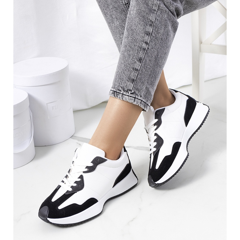 Cohen svarta sneakers för kvinnor vit 1