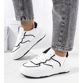 Bieke sneakers för kvinnor, vita och svarta 1