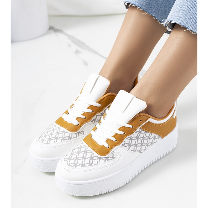 Vita Manal sneakers för kvinnor gul 1