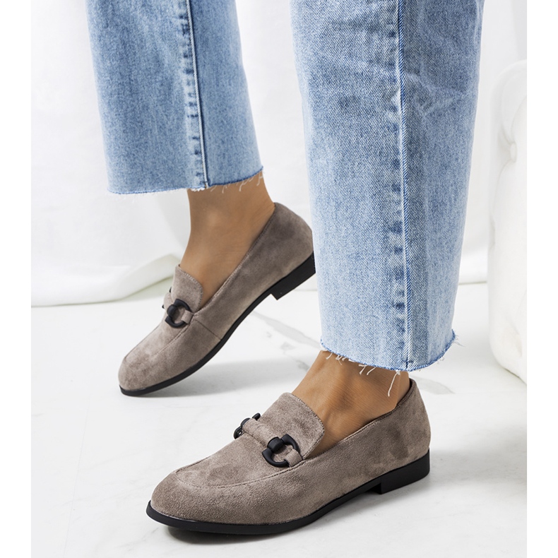 Grå läderskor från Talisa 1