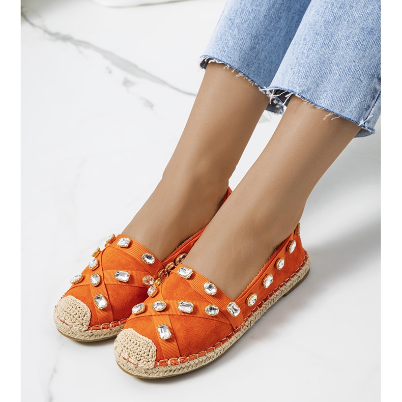 Orange Chanou espadriller 2