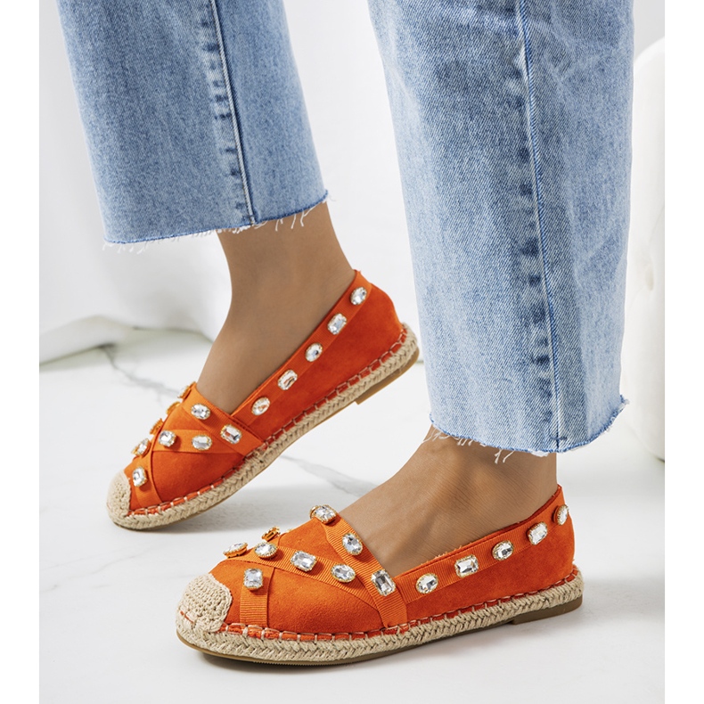 Orange Chanou espadriller 1