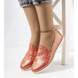 Girvan röda loafers för kvinnor 1