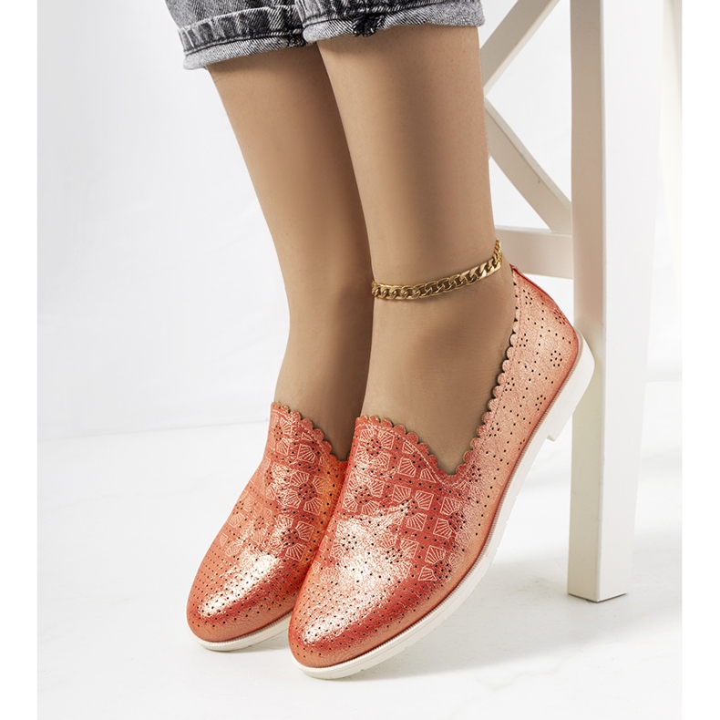 Girvan röda loafers för kvinnor 1