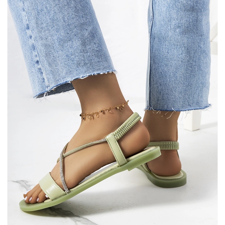 Kiara gröna damsandaler 1