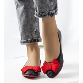 Svarta ballerinor med Kasslin-rosett 1