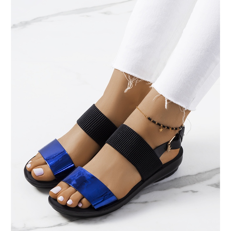 Tarja marinblå sandaler för kvinnor 1