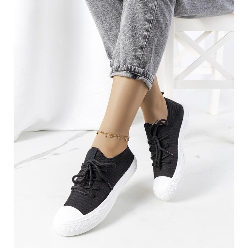 Medina svarta damsneakers 1
