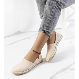 Beige Jacquet espadrillor för kvinnor 1