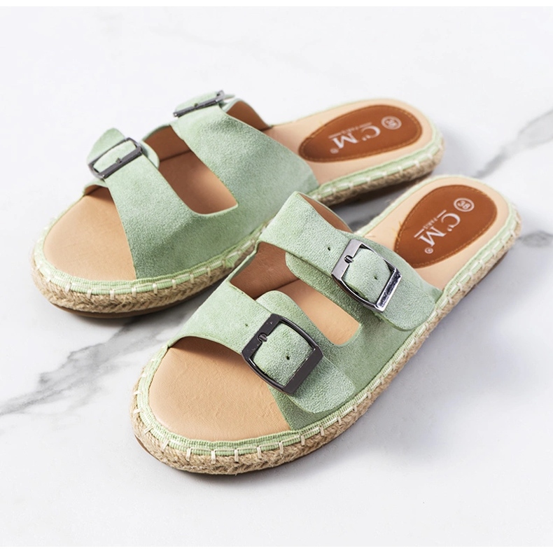 Gröna Finnan tofflor för kvinnor 1