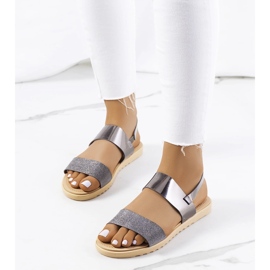 Laval silversandaler för kvinnor silver- 1