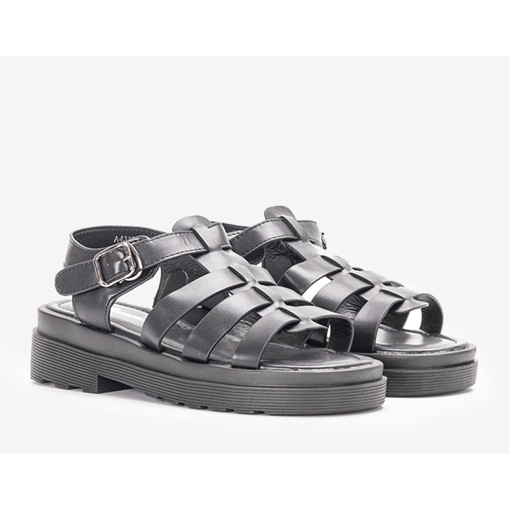 Bradams svarta damsandaler 1