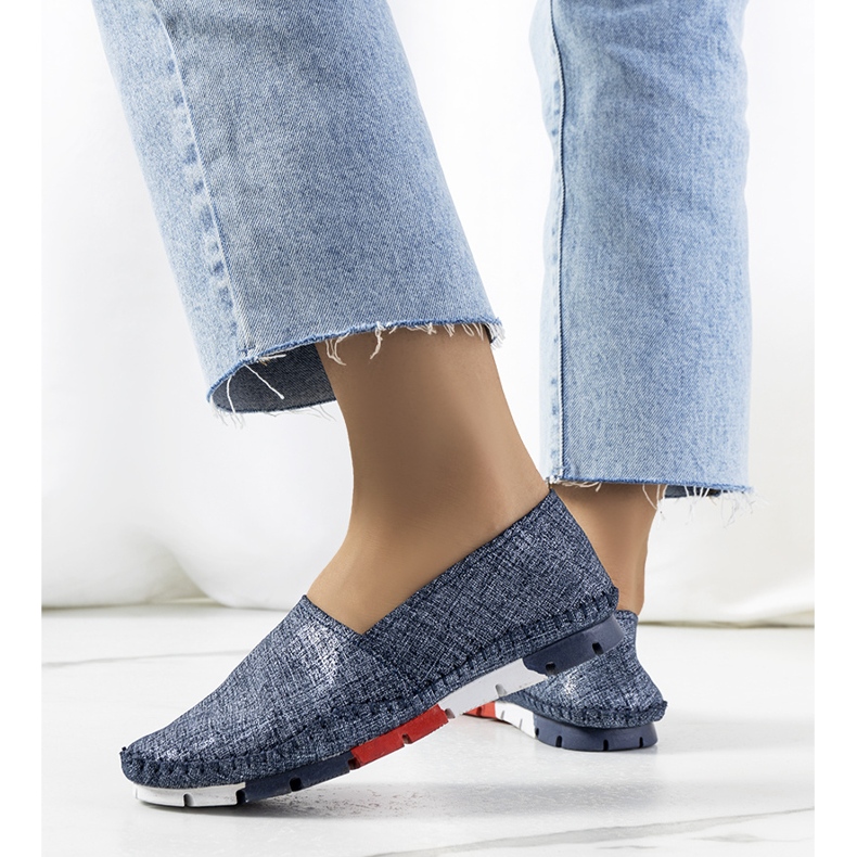 BM Lulu marinblå loafers 1