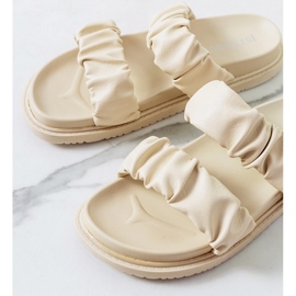 Beige Buzaco tofflor för kvinnor 1