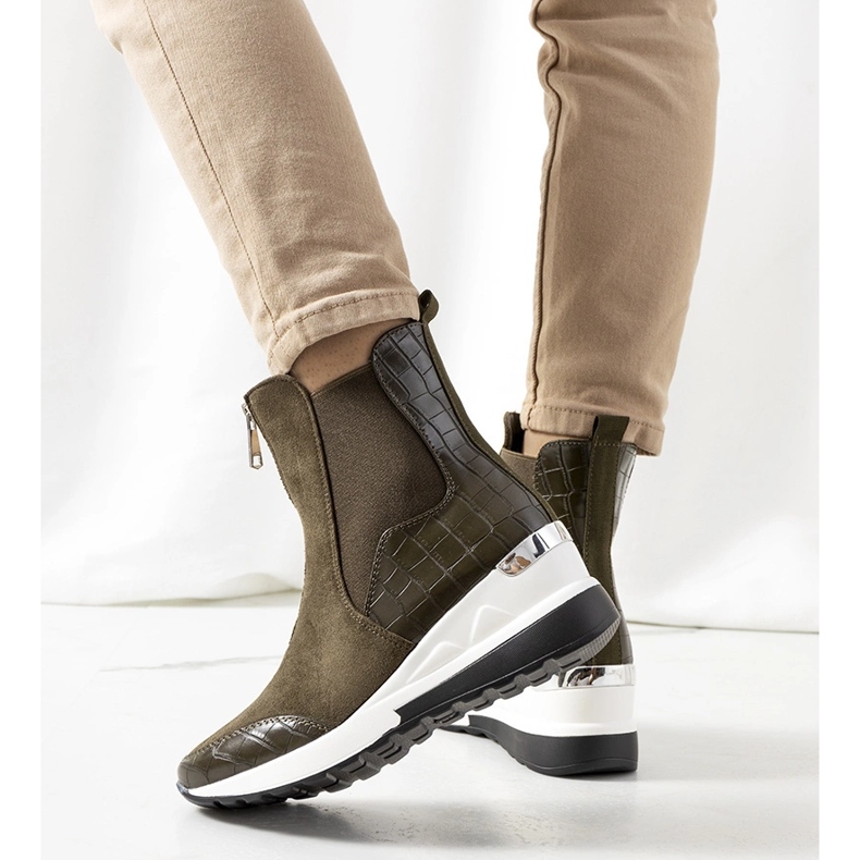 Gröna sneakers på Triaca-kilen 1