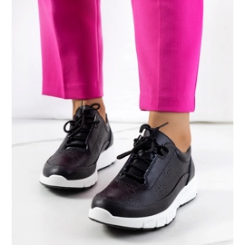 Kaypa sneakers i svart läder 1