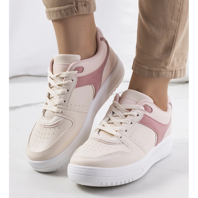 Beige sneakers för dam Lins 1