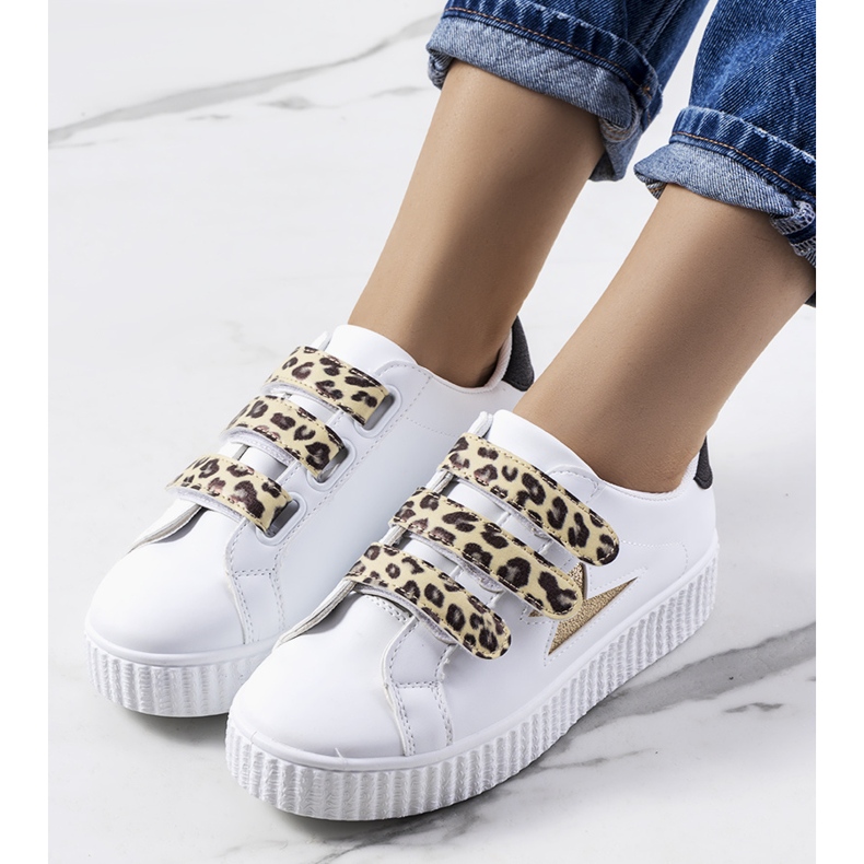 Vita Pitmerden sneakers gyllene 1