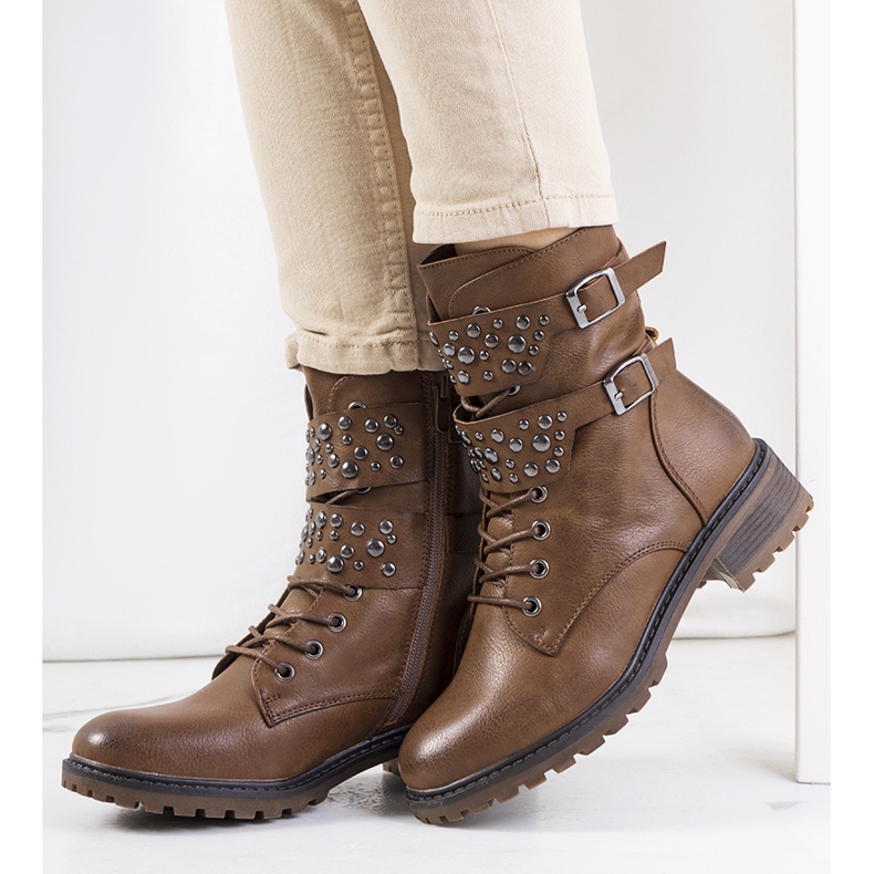 Menez bruna vandringskängor för kvinnor 1