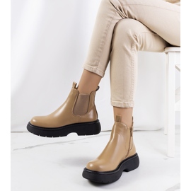 Bruna Cromer stövlar beige 1