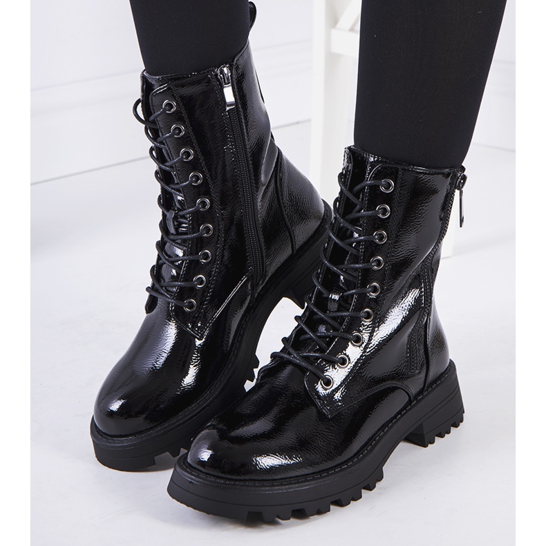 Svarta Worcester-fångare i ekoläder 1