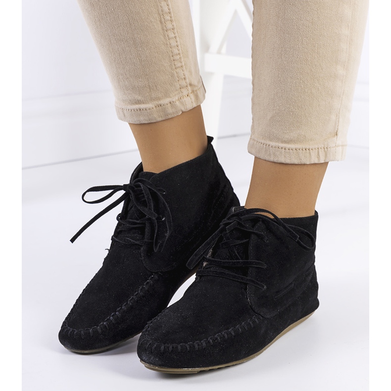 Svarta Lalo stövlar i ekomocka 1