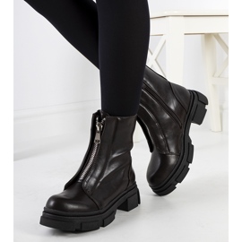 Bruna stövlar med en dekorativ Neal-dragkedja 1