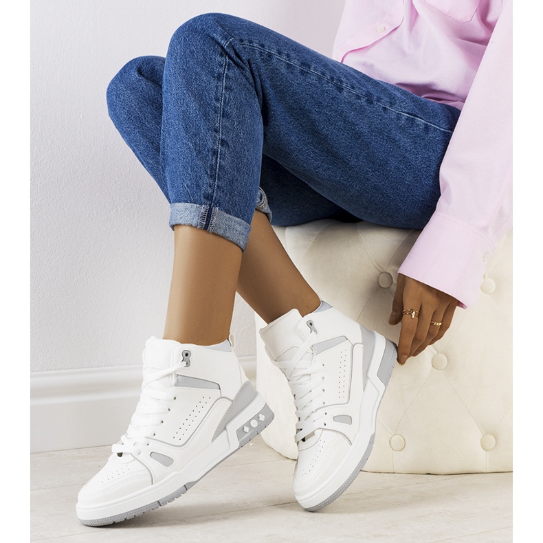 Gråa sneakers för ankeln Megatheo 1