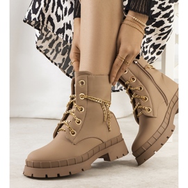 Bruna vandringskängor med Alcin-kedja 1