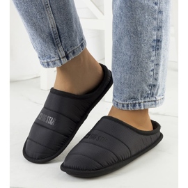 Big Star Svarta isolerade tofflor för kvinnor KK274602 1