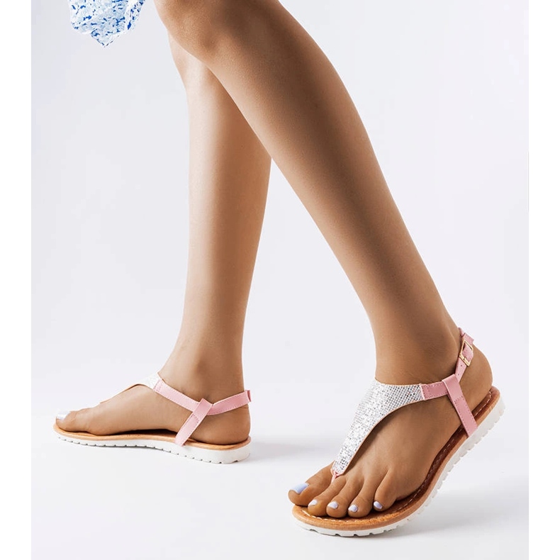 Falls rosa sandaler för kvinnor 1