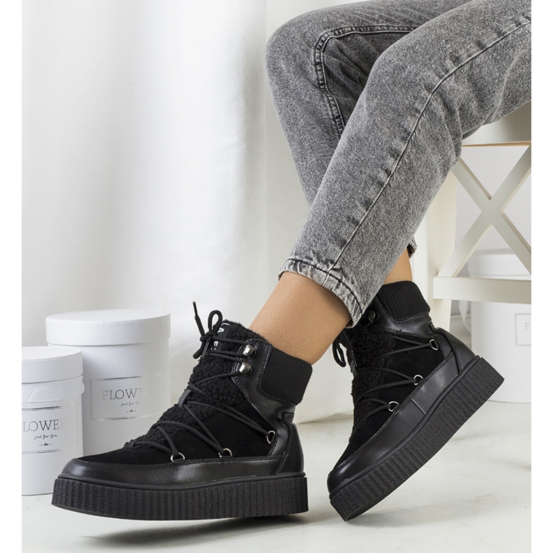 PA1 Svarta snöstövlar för kvinnor från Laursen 1