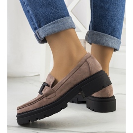 Bruna skor i ekomocka beige 1