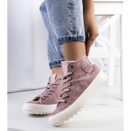 Rosa sneakers isolerade Big Star EE274113 1
