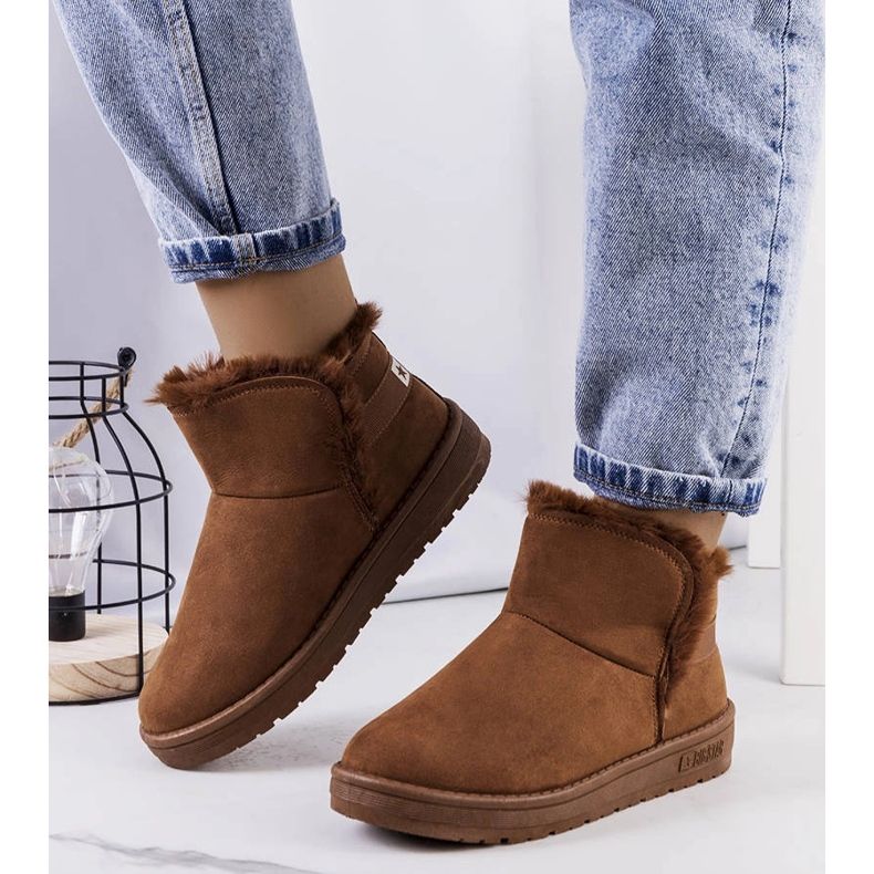 Big Star Bruna snöstövlar med päls KK274620-802 1