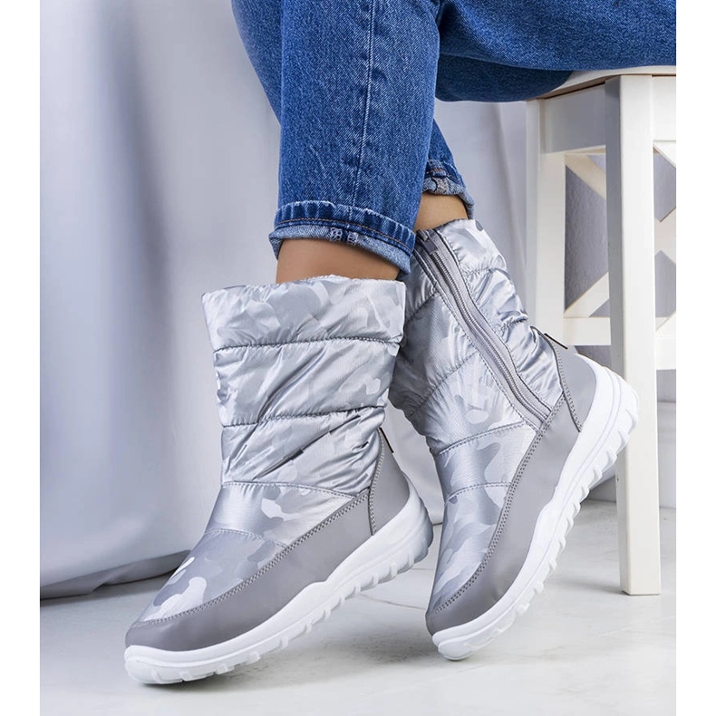 Big Star Grå snöstövlar KK274600 mångfärgad 1